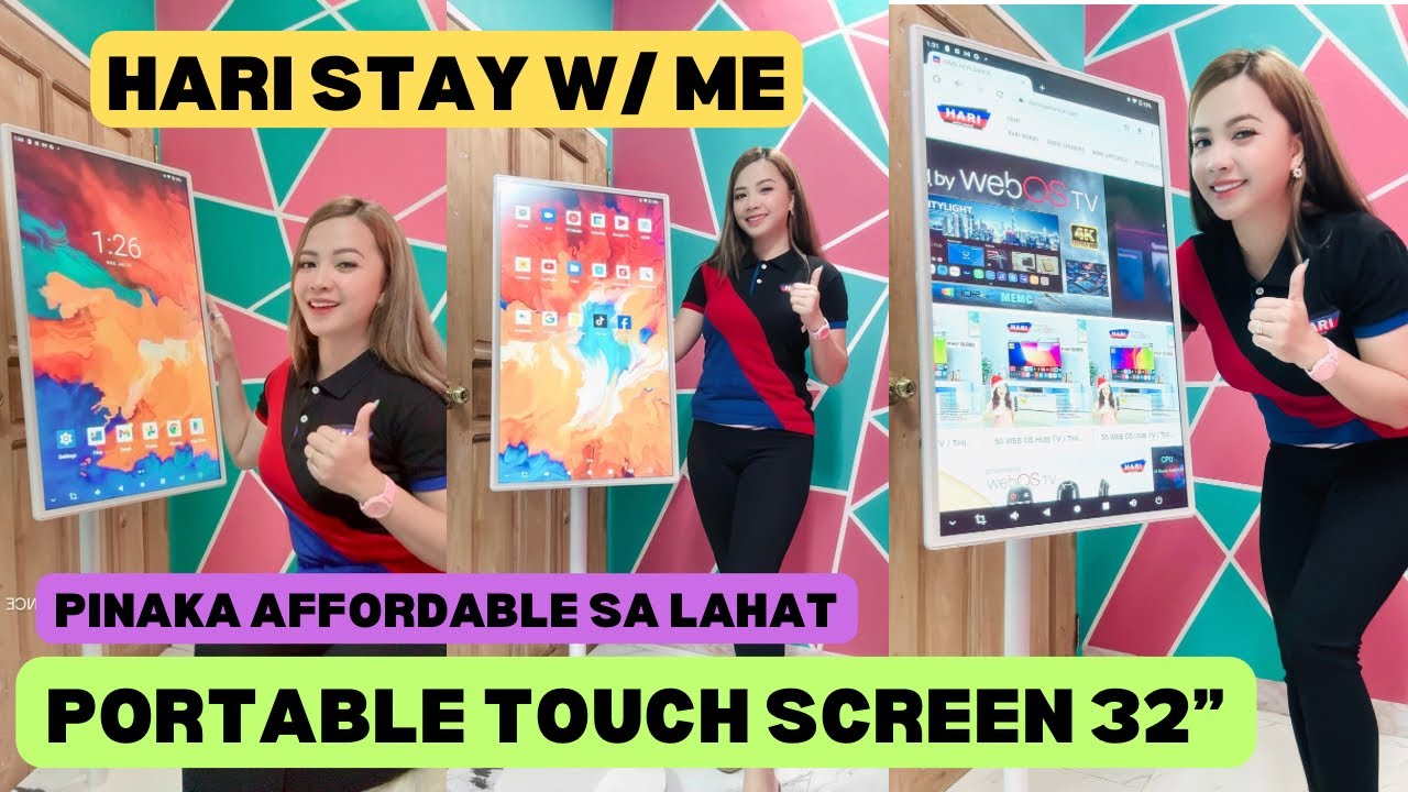 WOW TOUCHSCREEN HARI 32” STAND PORTABLE ANDROID 13 TABLET FUNCTION VERY AFFORDABLE