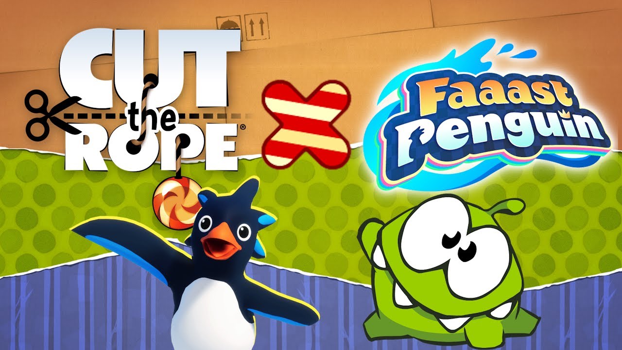 (Gameplay) Faaast Penguin: Cut the Rope Collab Event