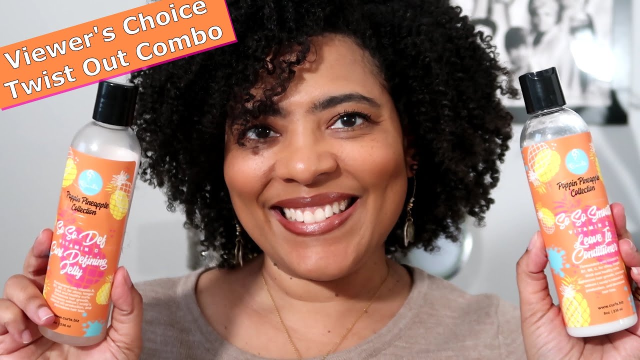 TWIST OUT ON TYPE 4 NATURAL HAIR | Curls Poppin' Pineapple Leave-in + Curl Jelly | NaturalRaeRae