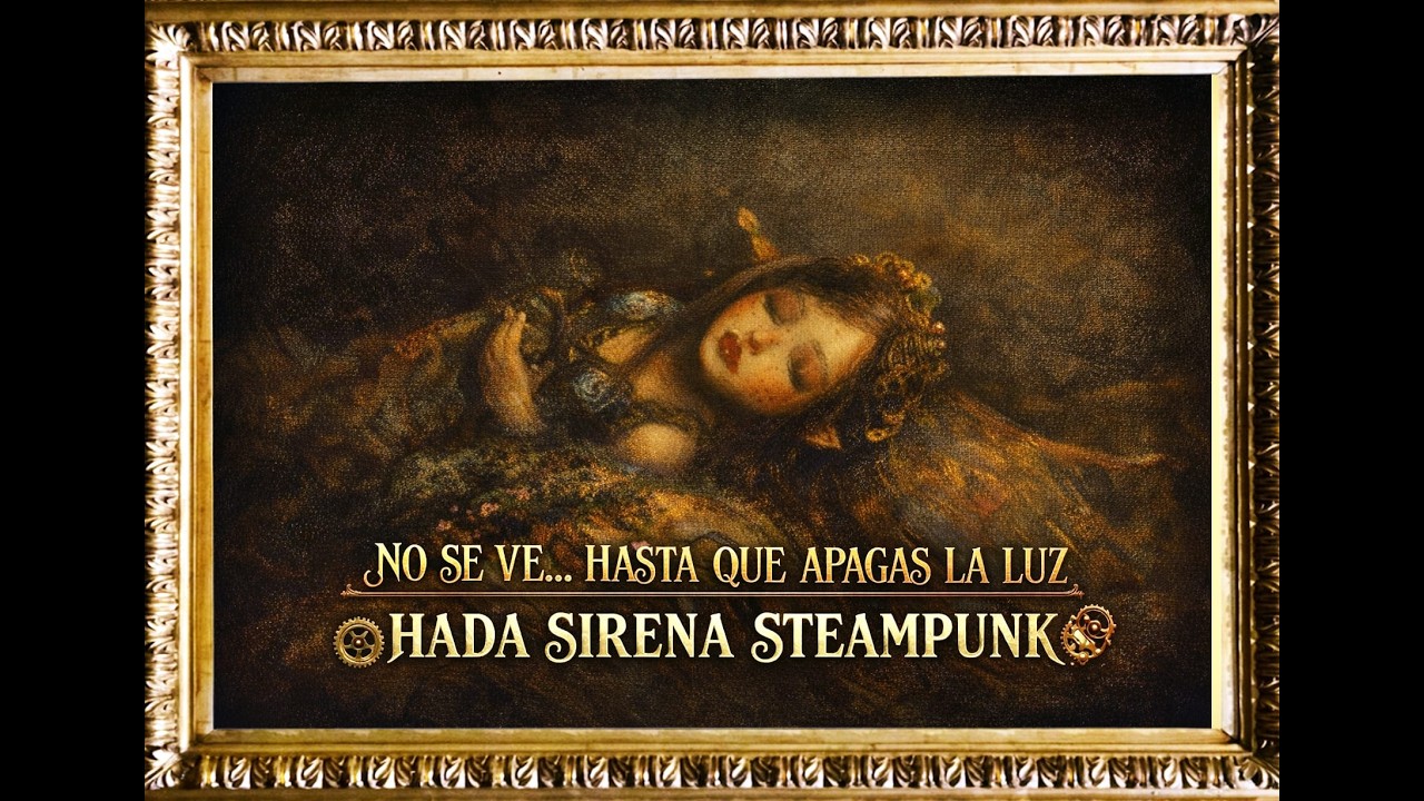 🌑✨ NO SE VE… HASTA QUE APAGAS LA LUZ | HADA SIRENA STEAMPUNK ⚙️🧜‍♀️#tutorial #alas #diy