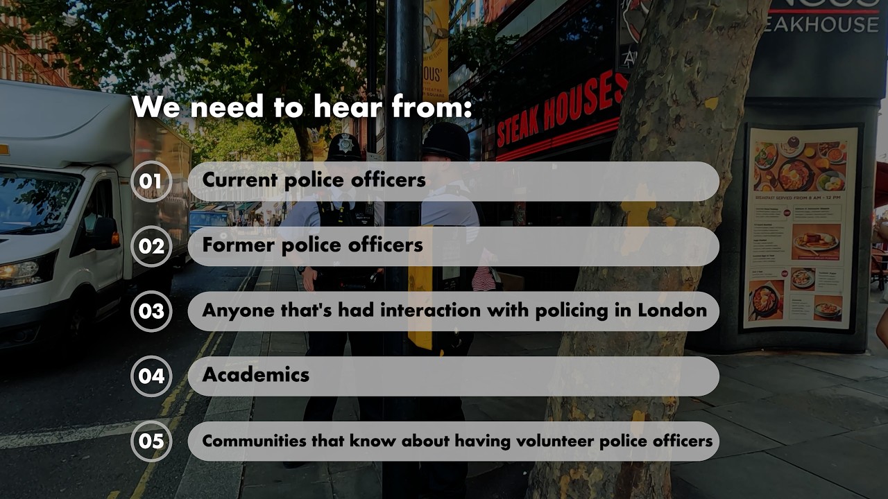 Call for Evidence: Rapporteurship on recruitment and retention of Metropolitan police officers