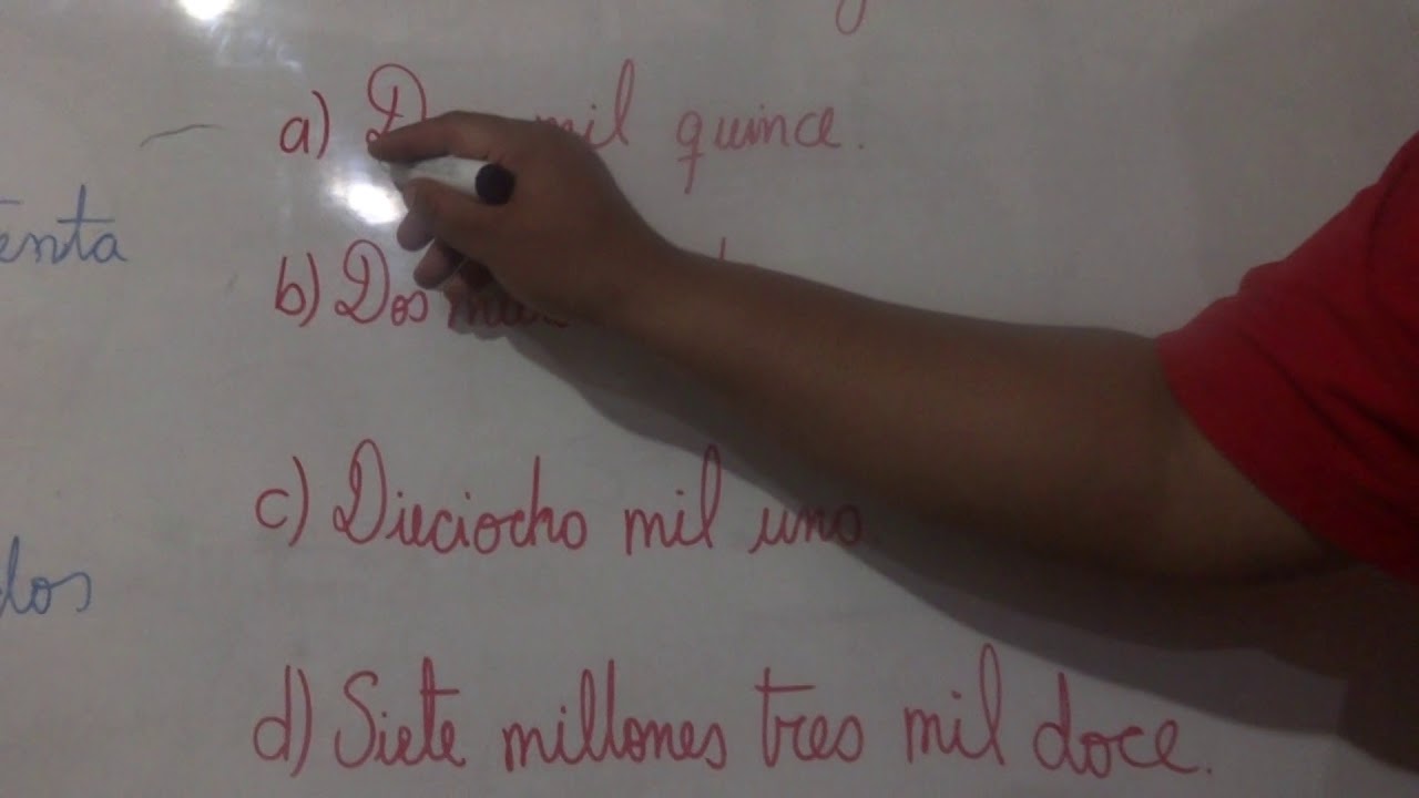 LECTURA Y ESCRITURA DE NÚMEROS