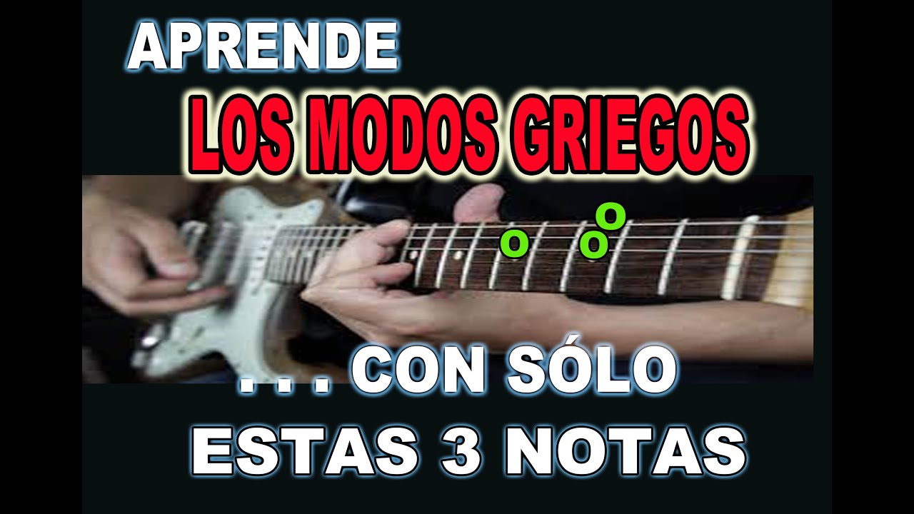POR QUÉ CON ESTAS TRES NOTAS TE APRENDERÁS LOS MODOS GRIEGOS? /TRUCO FÁCIL PARA TOCAR SOLOS¡¡