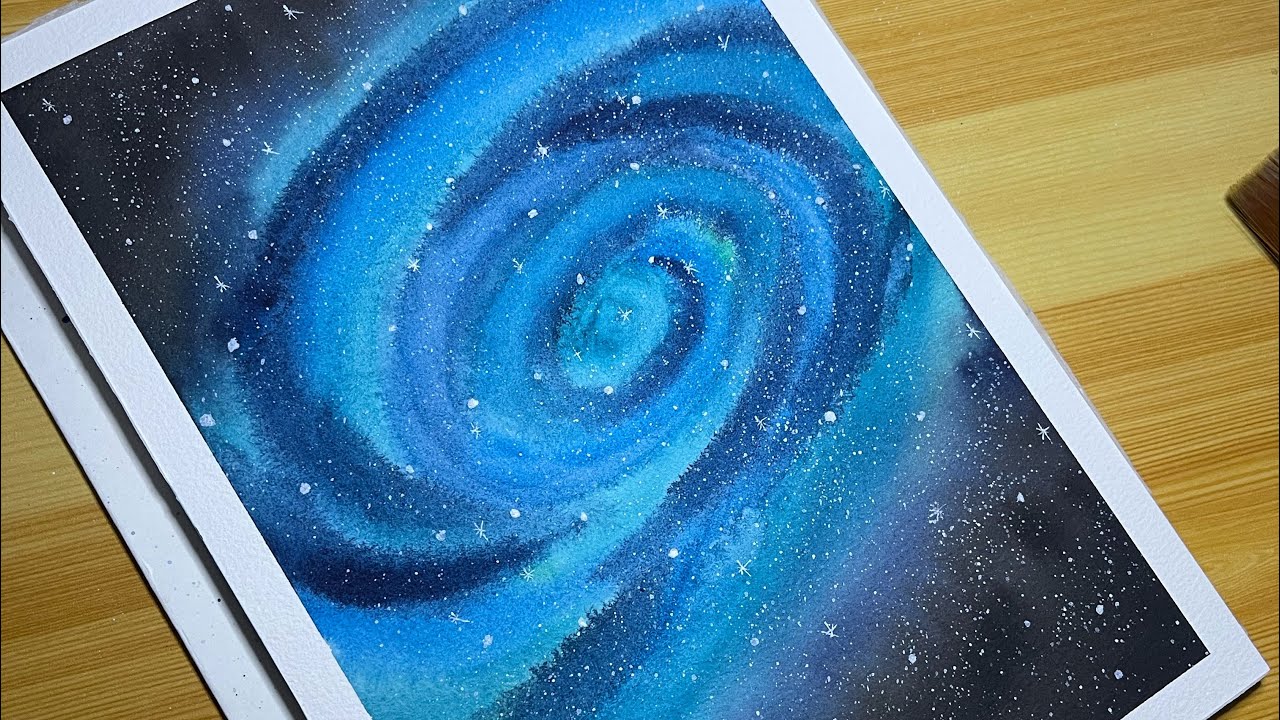 Relaxing Spiral Galaxy Painting