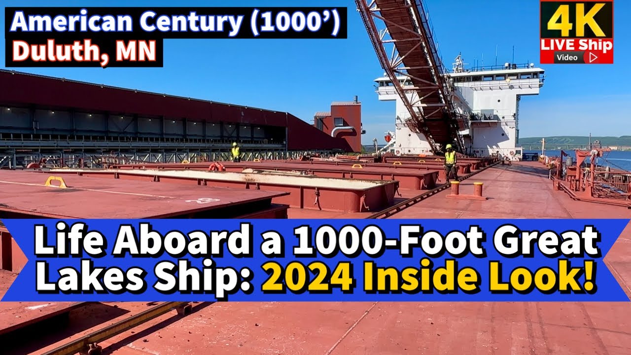 ⚓️Жизнь на борту 1000-футового судна Great Lakes: взгляд изнутри в 2024 году!