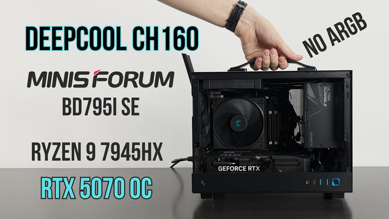 Minisforum BD795I SE | Deepcool CH160 NO ARGB MINI ITX Gaming PC Build | Ryzen 9 7945HX | RTX 5070