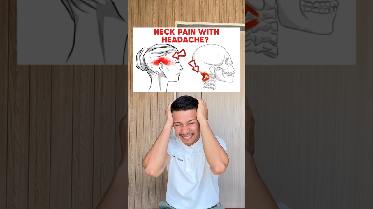 NECK PAIN WITH HEADACHE STRETCH RELIEF IN SECONDS 🤩 #neckpainrelief #viral #trending