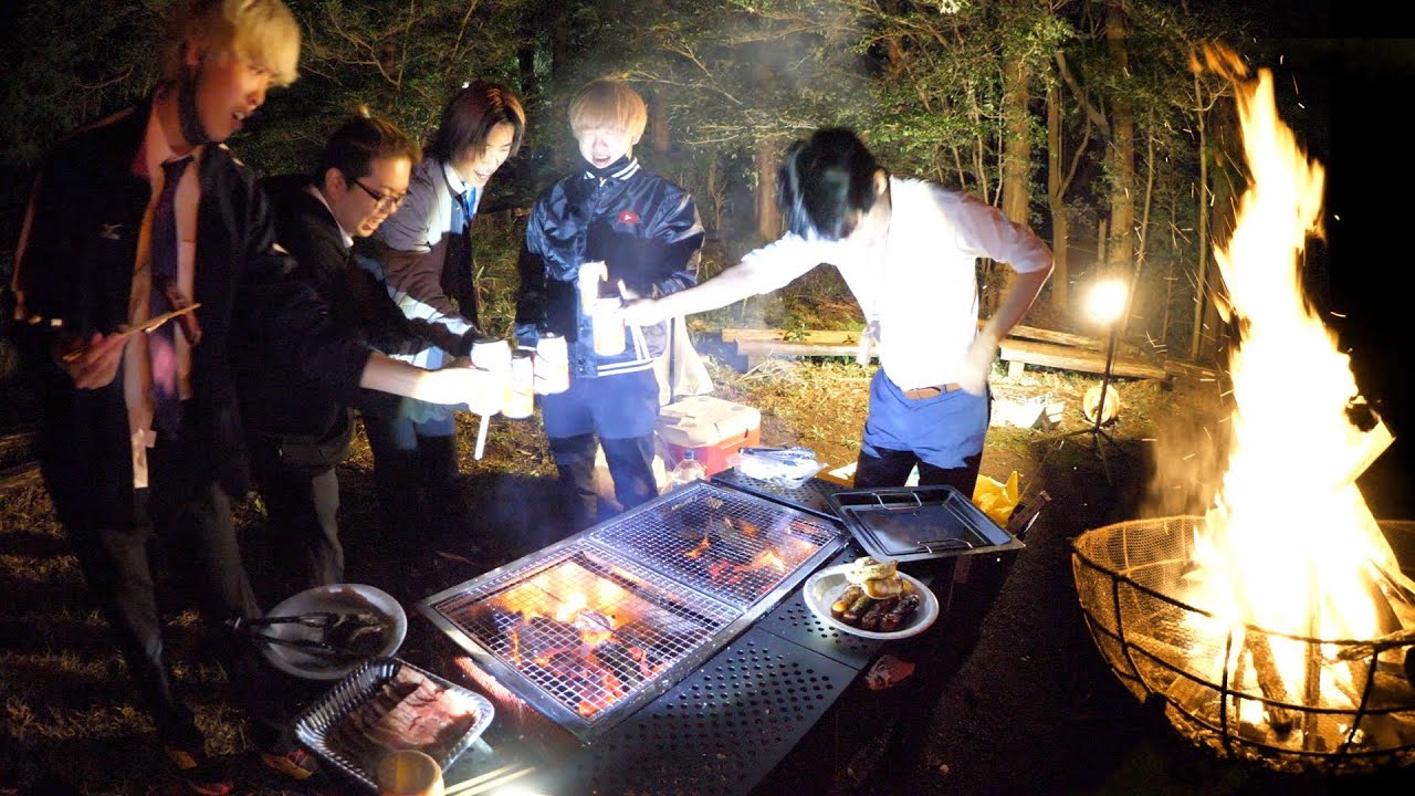 夜の森でBBQとキャンプファイヤーが楽しすぎた！！！