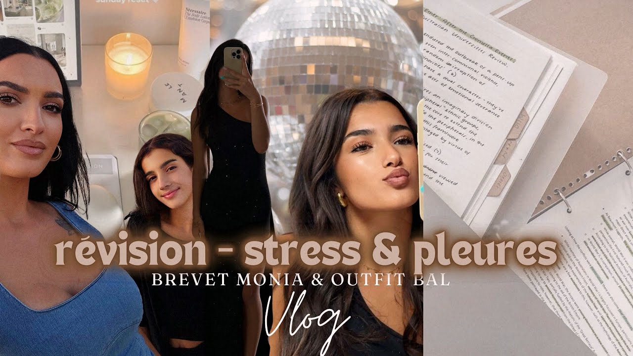 VLOG BREVET MONIA [ REVISION - BAL DU COLLÈGE - STRESS ]