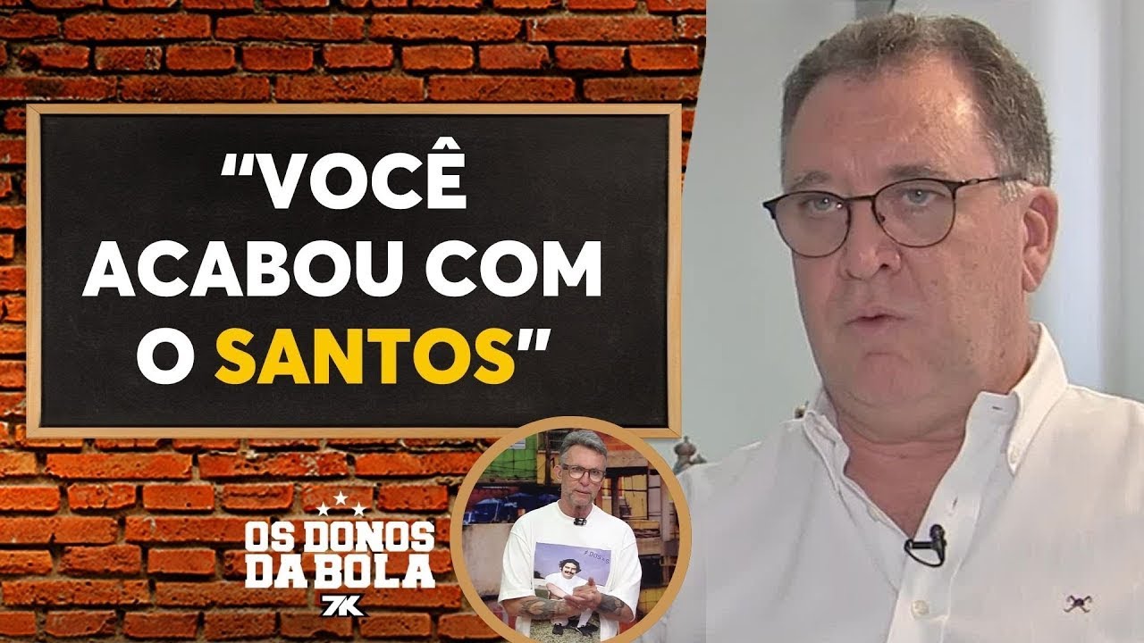 Neto detona presidente Marcelo Teixeira: “Você acabou com o Santos”
