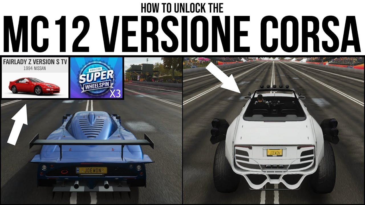 Forza Horizon 4 - How to unlock the Maserati MC12 Versione Corsa / Monster Truck & Nissan Fairlady Z