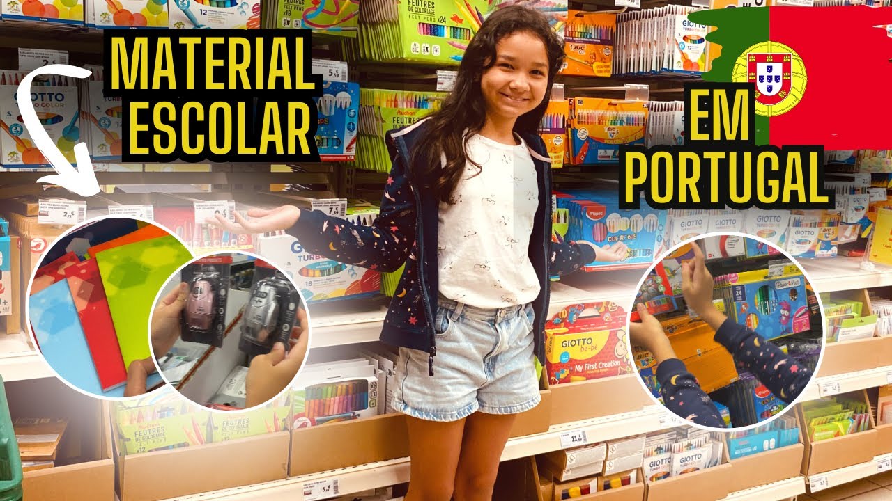 QUAL O PREÇO DO MATERIAL ESCOLAR EM PORTUGAL - Família Amarela