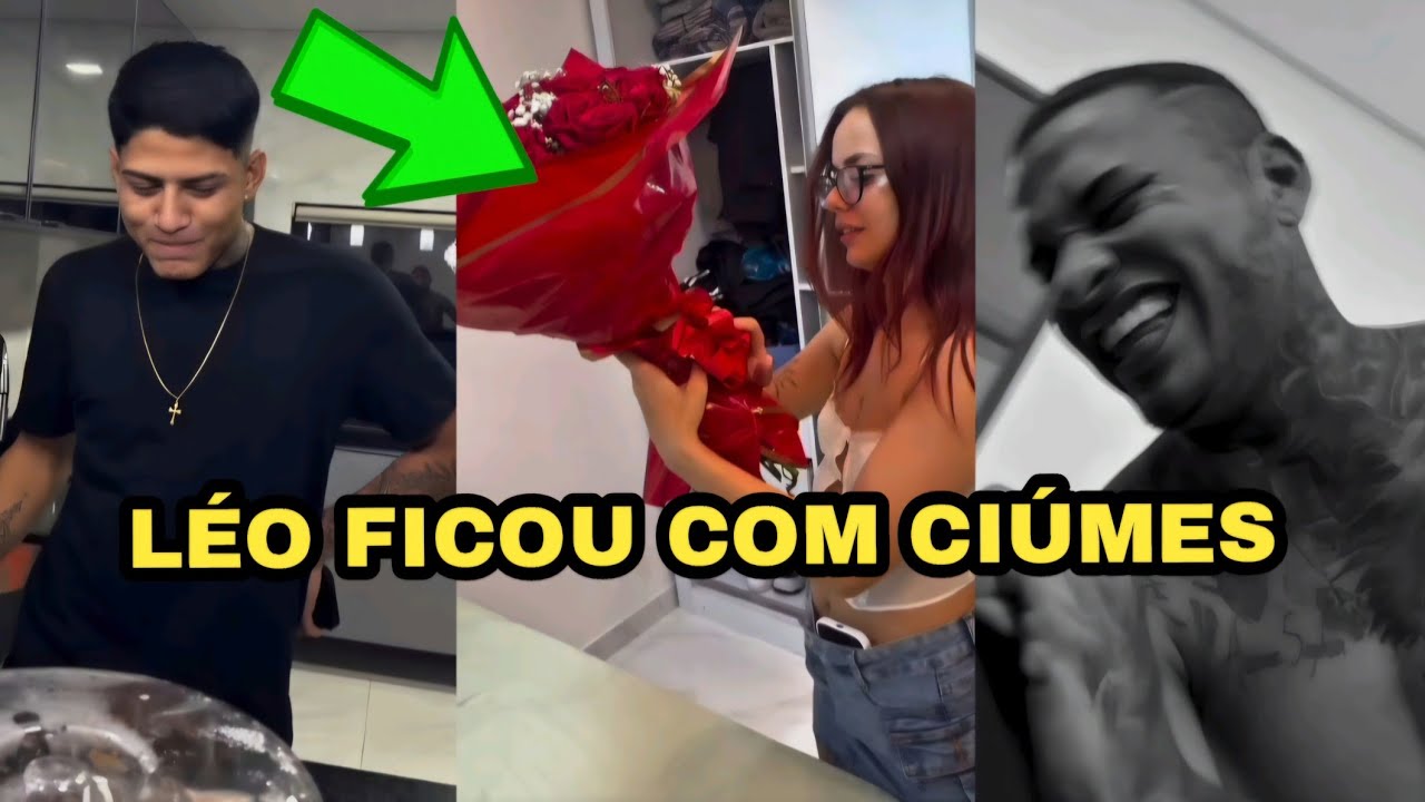 ERIA GANHOU UM BUQUÊ DE FLORES COM CHOCOLATES E LÉO FICOU COM CIÚMES