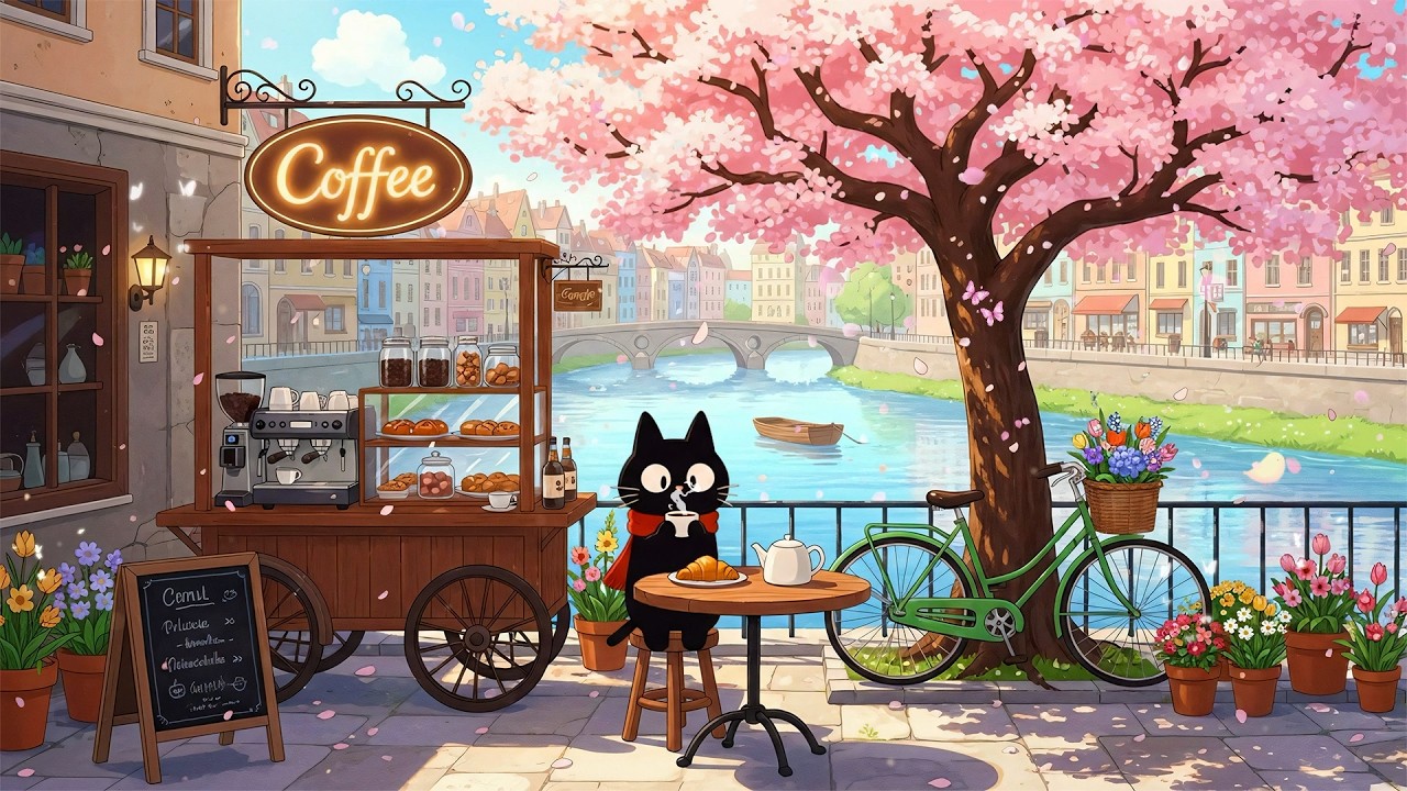 Sunny Café Days 🌸☕ Chill Lofi for Focus & Relaxing