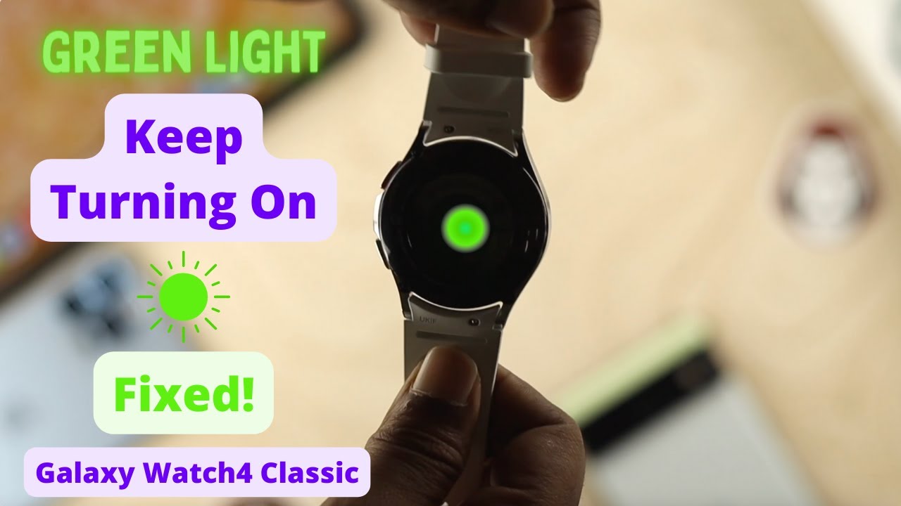 Samsung Watch 4 Green Light Issues! [How to OFF/ON]