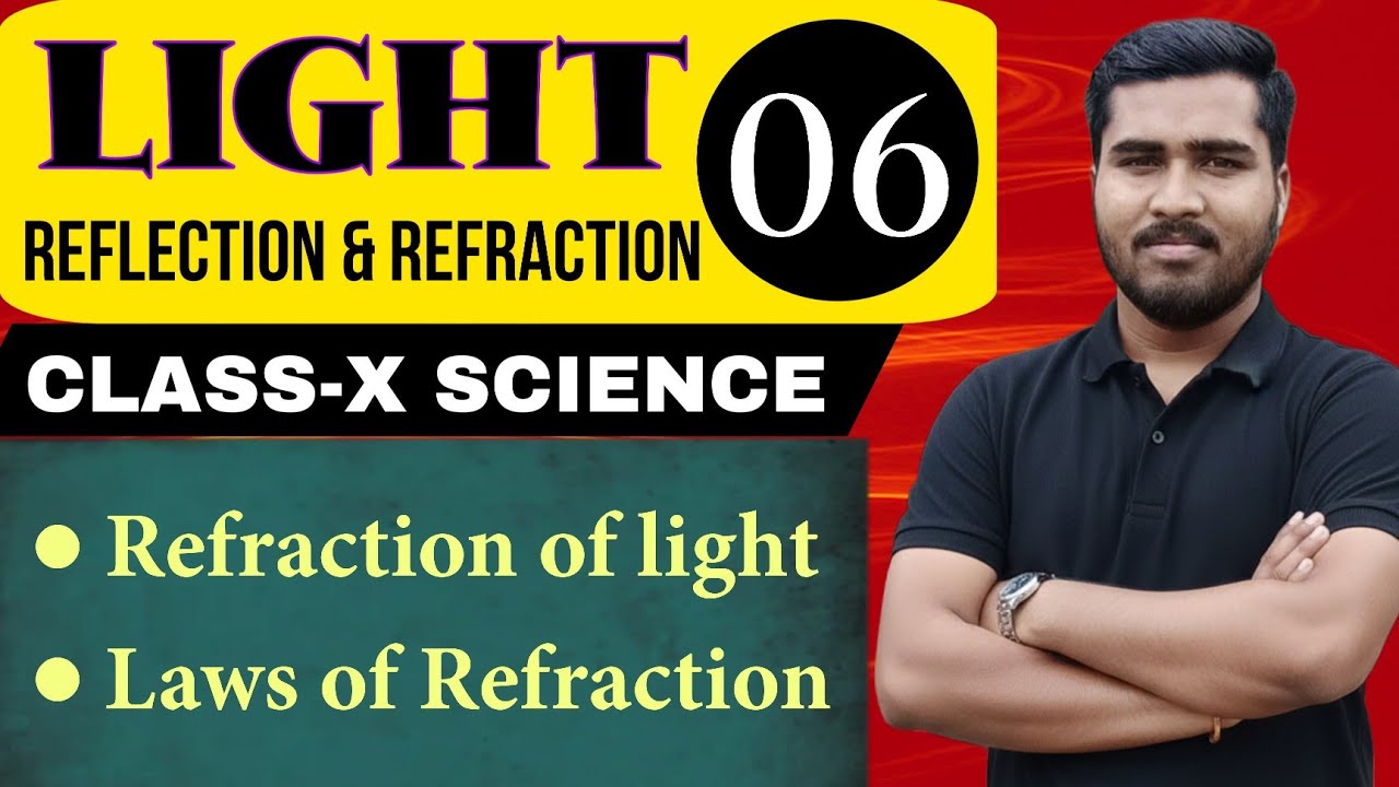Light-06 | Class10 Science | Refraction of light | Laws of Refraction | Reflection and Refraction
