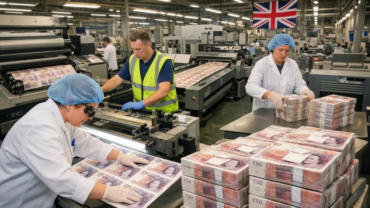Inside the Pound Printing Factory: How Britain’s Currency Is Manufactured (Full Process)