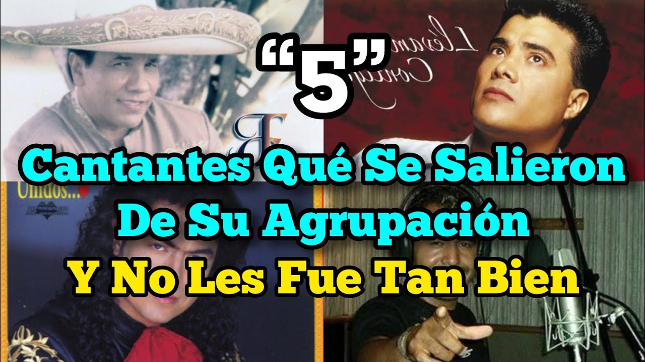 “5 Cantantes Qué Se Salieron De Su Agrupación Y No Les Fue Tan Bien”