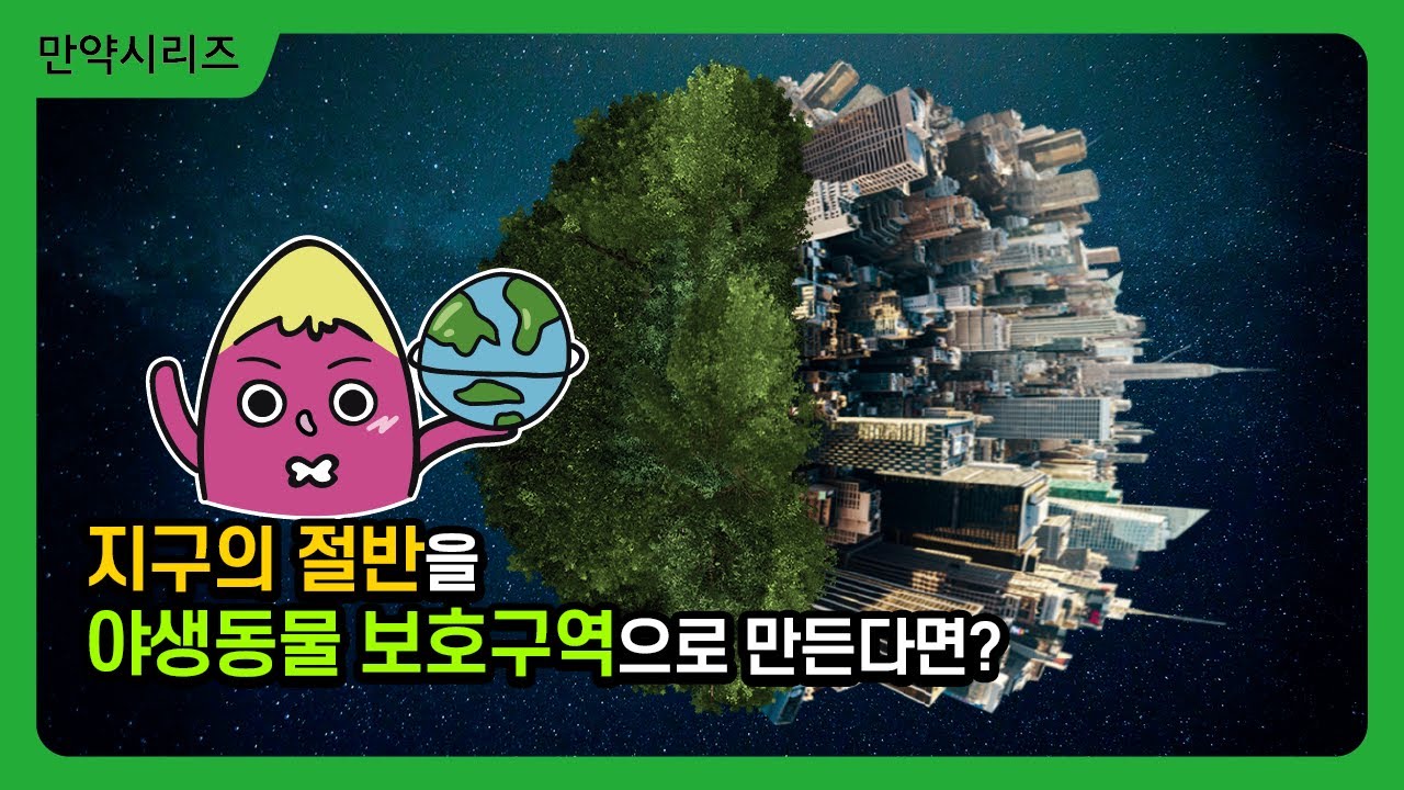 🍠 만약 지구 절반을 야생동물 보호구역으로 만든다면 어떻게 될까? (feat. 반 지구 아이디어)