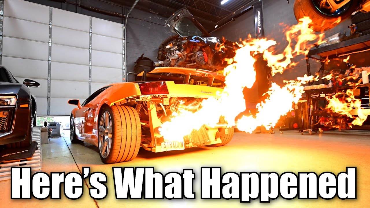 Представляю вам мой Twin Turbo, огнеметный Lamborghini!