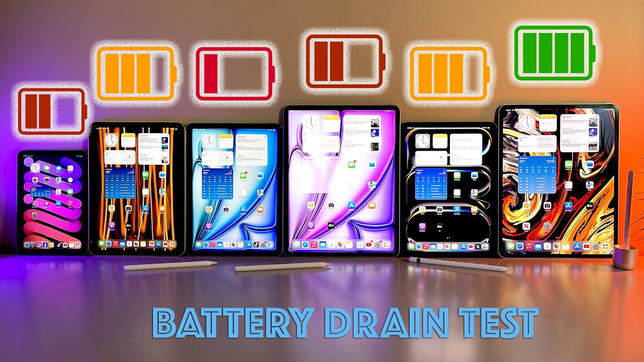 2025 iPad Battery Drain Test | Mini vs. 10th Gen vs M2 11