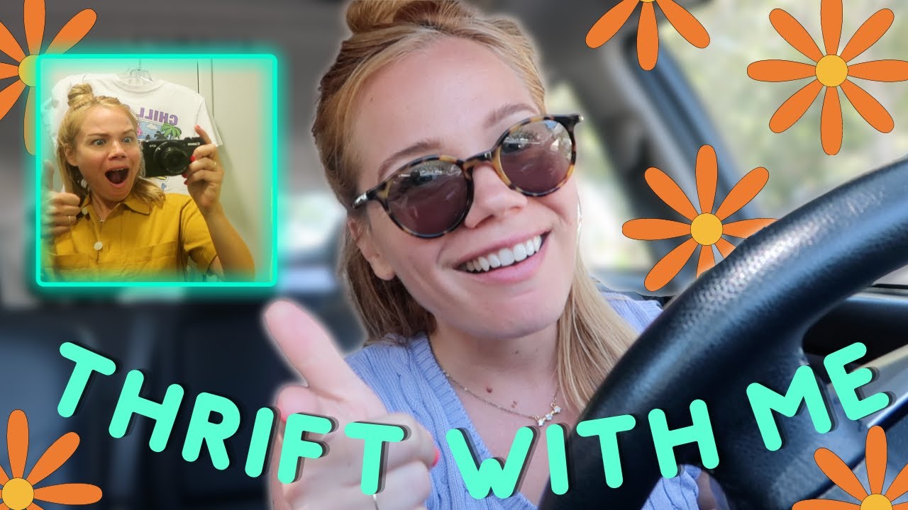 THRIFT WITH ME FOR RETRO SUMMER PIECES + try on thrift store haul!