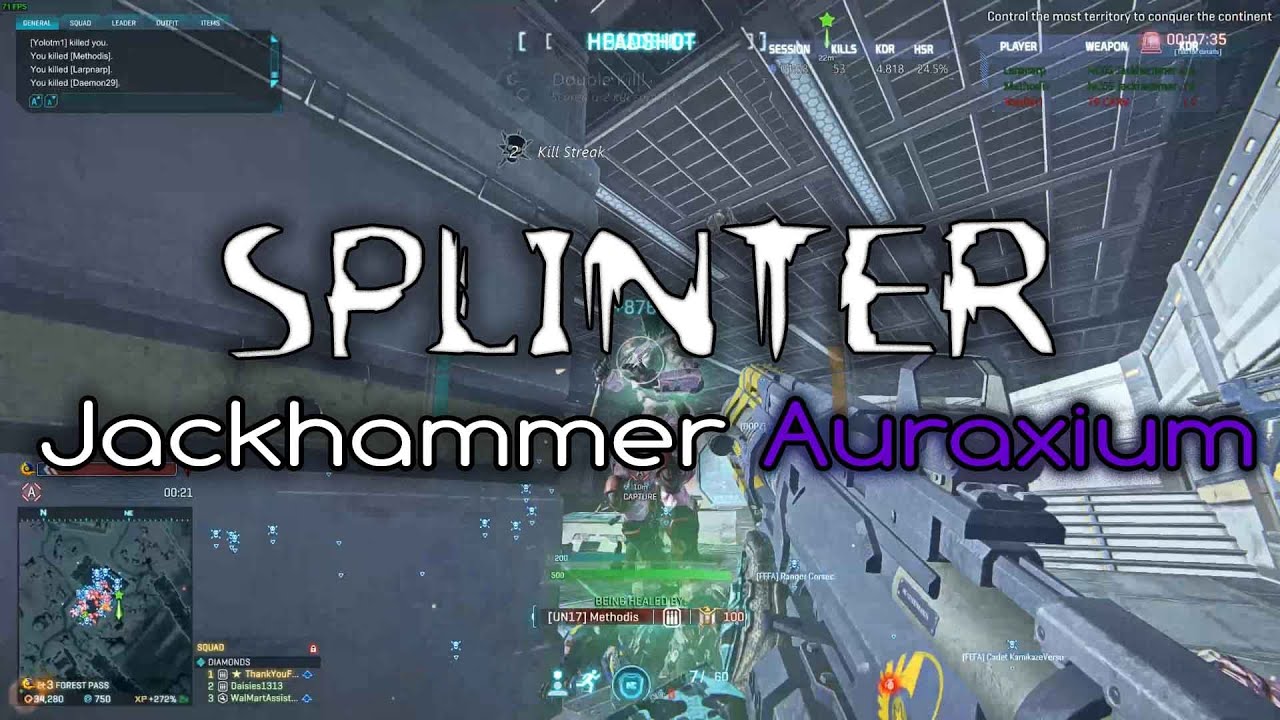 Splinter | Heavy Assault | Jackhammer Auraxium (Planetside 2)