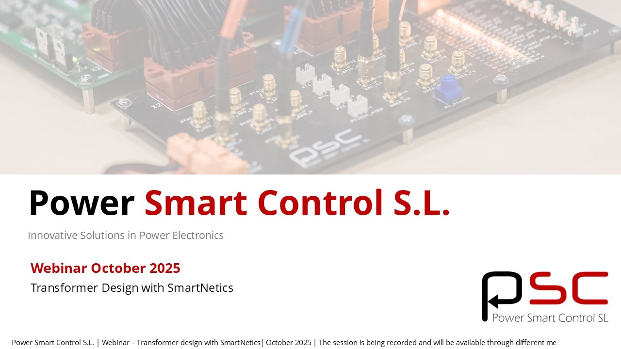 Webinar: Transformer design with SmartNetics