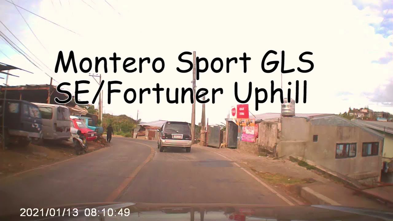 Mitsubishi Montero sport vs Toyota Fortuner/uphill/baguio city