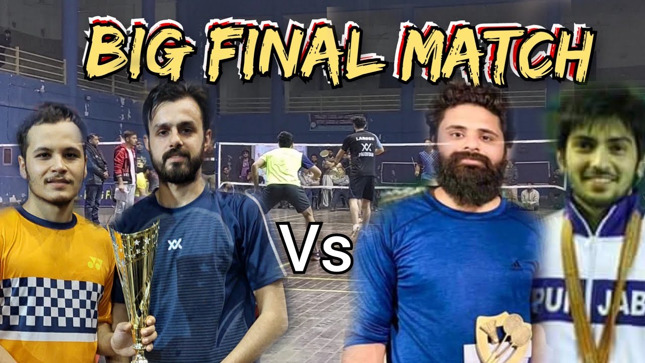 Larosh khan & Yasir Ali vs Muqeet Tahir & Yawer | All Punjab Badminton Big Final