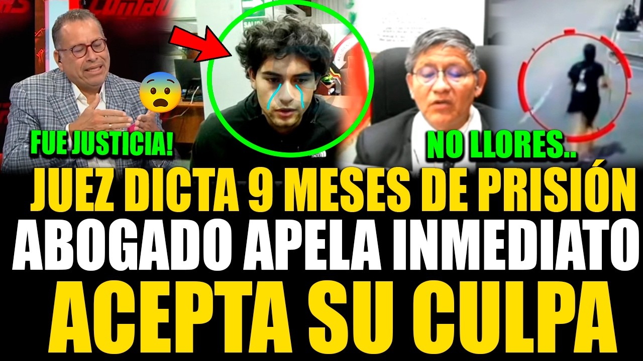 SE FREGÓ! Adrian Villar resignado aceptó sus 9 meses de prisión preventiva mientras abogado apela