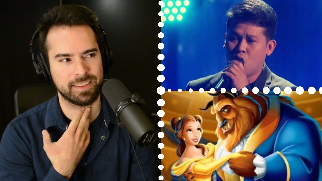 Marcelito Pomoy FINALS AGT Vocal Coach Reacts Beauty and The Beast