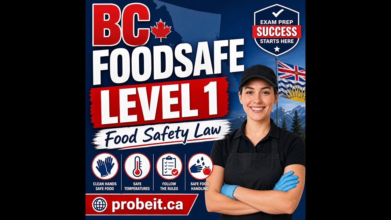 BC Food Safety Law Explained in 90 Seconds | FOODSAFE Level 1 Requirements 2026