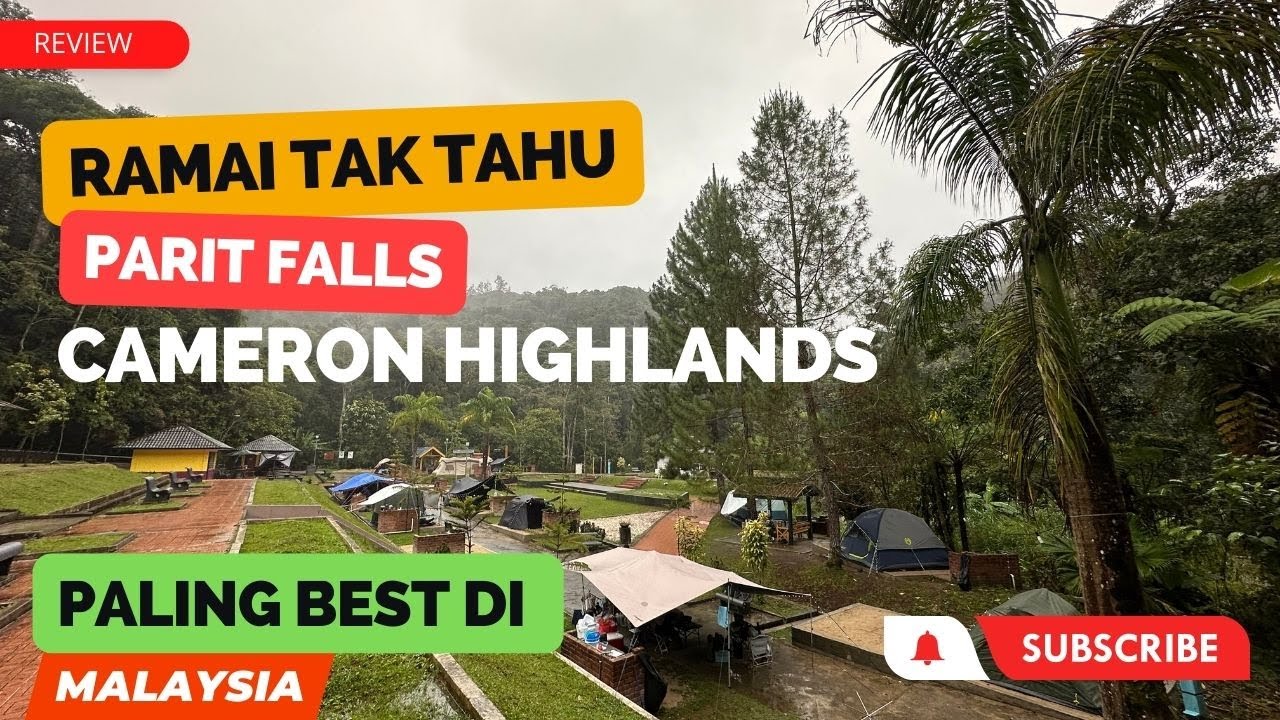 Camp Site Paling Best di Malaysia - Parit Falls Cameron Highlands (Part 1) #camping #hiking #asmr