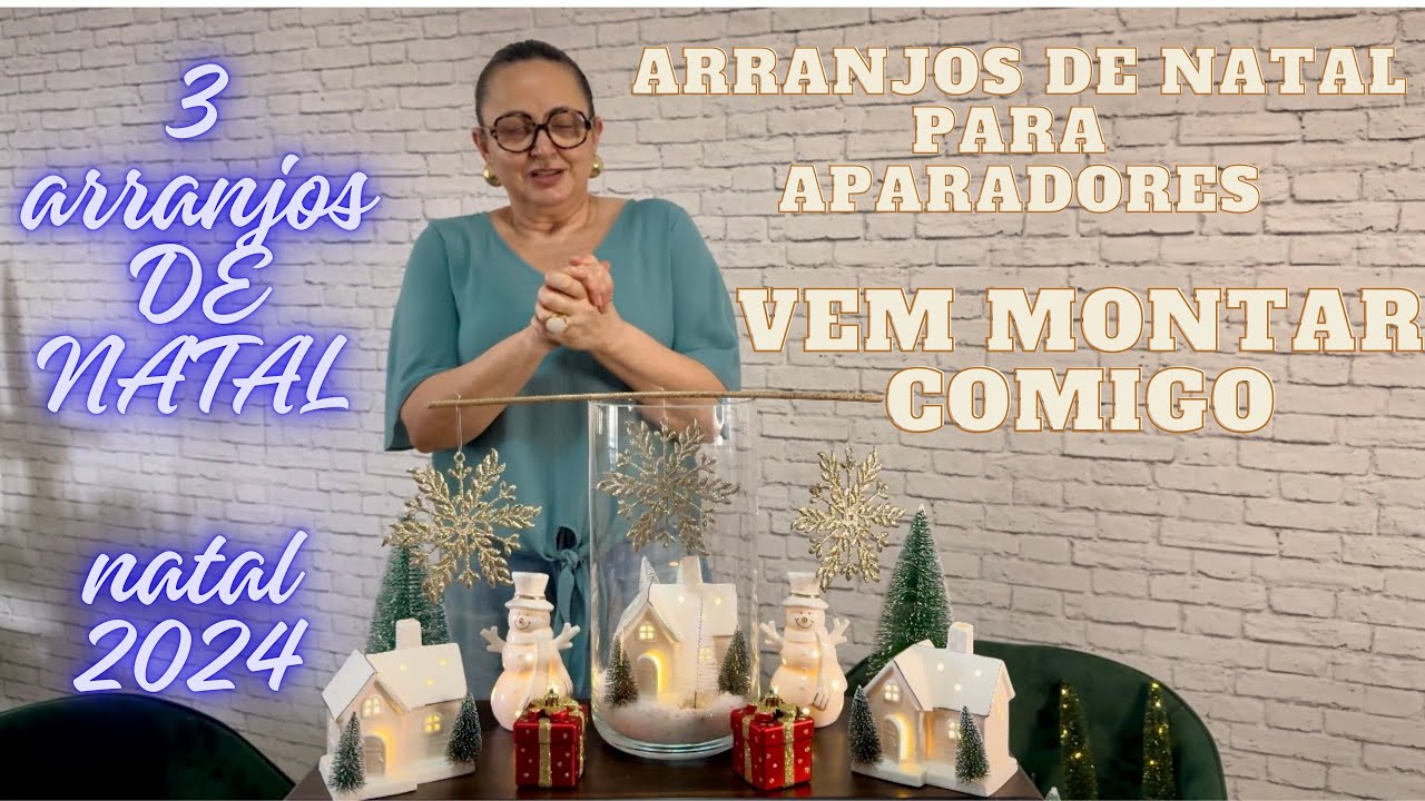 COMO DECORAR APARADORES PARA O NATAL. DECORAÇÃO DE NATAL USANDO O QUE VOCÊ JÁ TEM.