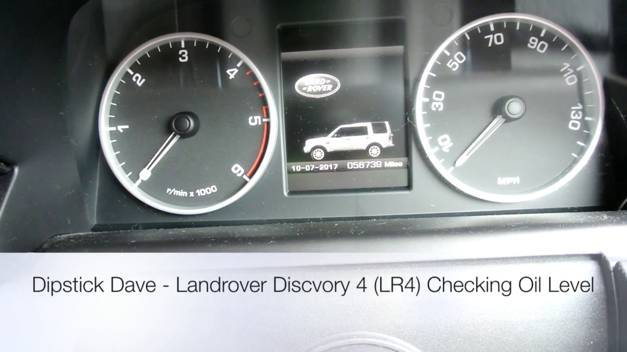 Landrover Discovery 4 (LR4) Checking the Oil Level