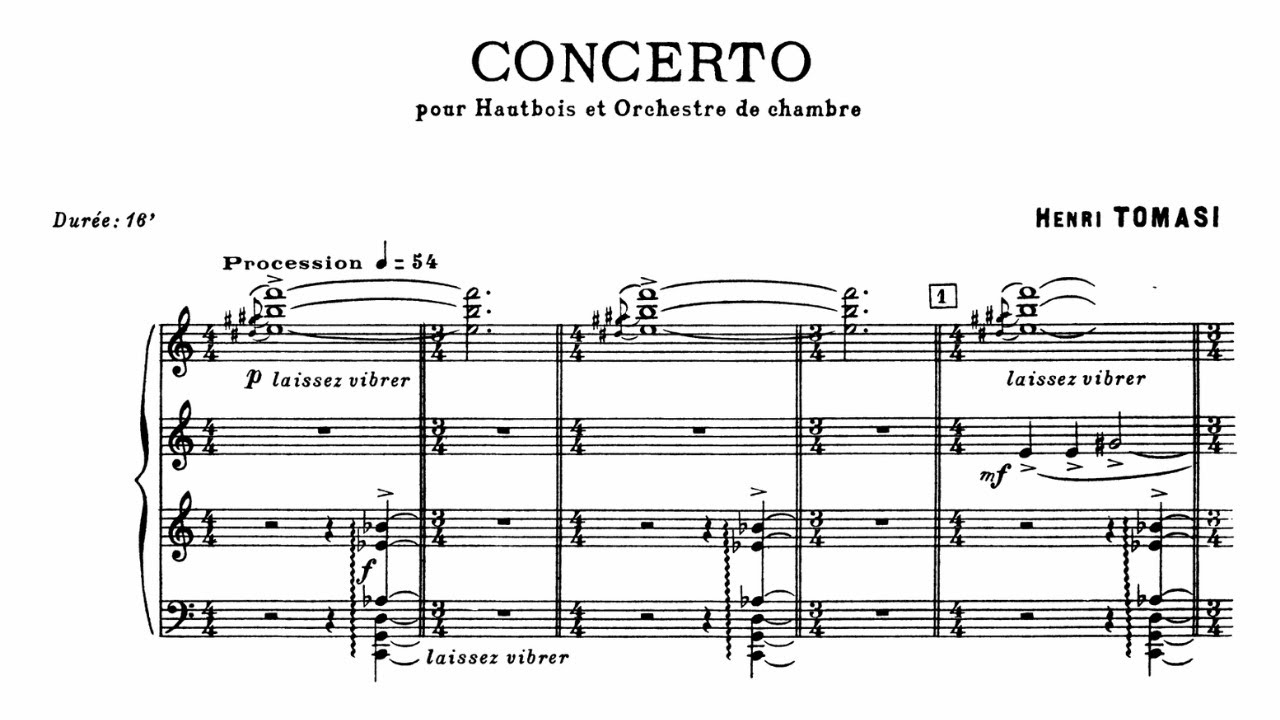 Henri Tomasi: Oboe Concerto (1958)