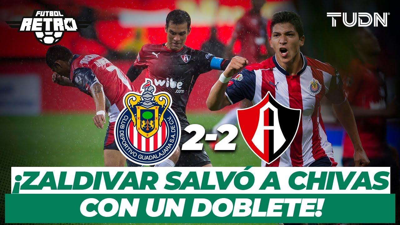 Futbol Retro: ¡El 'Chelo' Zaldívar salvó el empate con un DOBLETE! | Chivas 2-2 Atlas - 2016 | TUDN