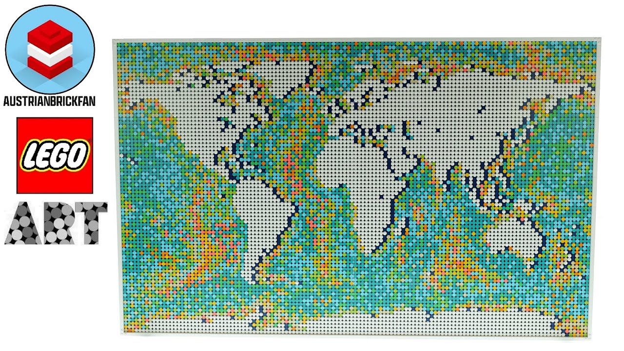 LEGO Art 31203 World Map - Lego Speed Build Review