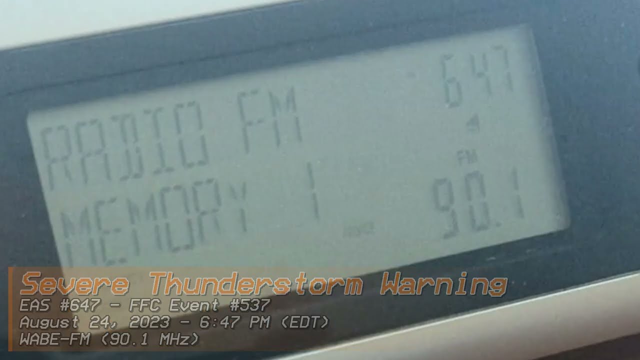SVRs Over Various Stations | August 24, 2023 | EAS #642-647
