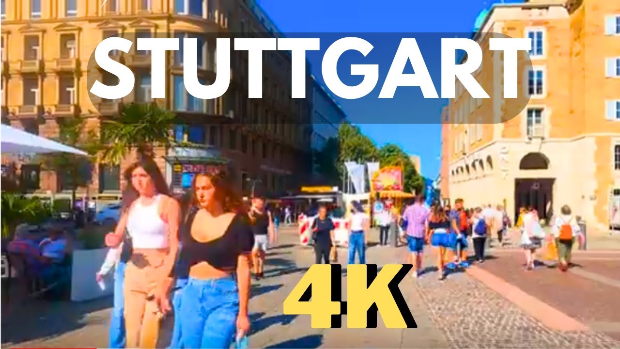 Walking in Stuttgart, Germany ,4K, part 1 #stuttgart #germany #germanylifestyle #stuttgartcity #city