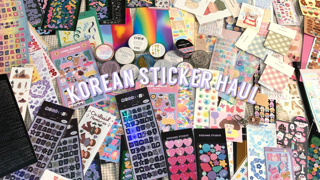 Korean sticker haul + local stickers shop! ✨