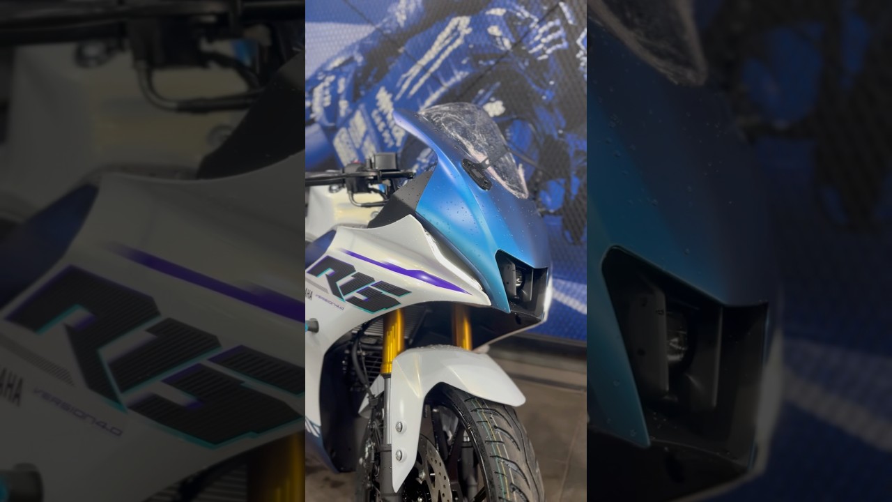 Yamaha New R15 - Pearl Matte White🔥✅#yamahar15 #r15 #r15v4 #yamaha #trending #shorts