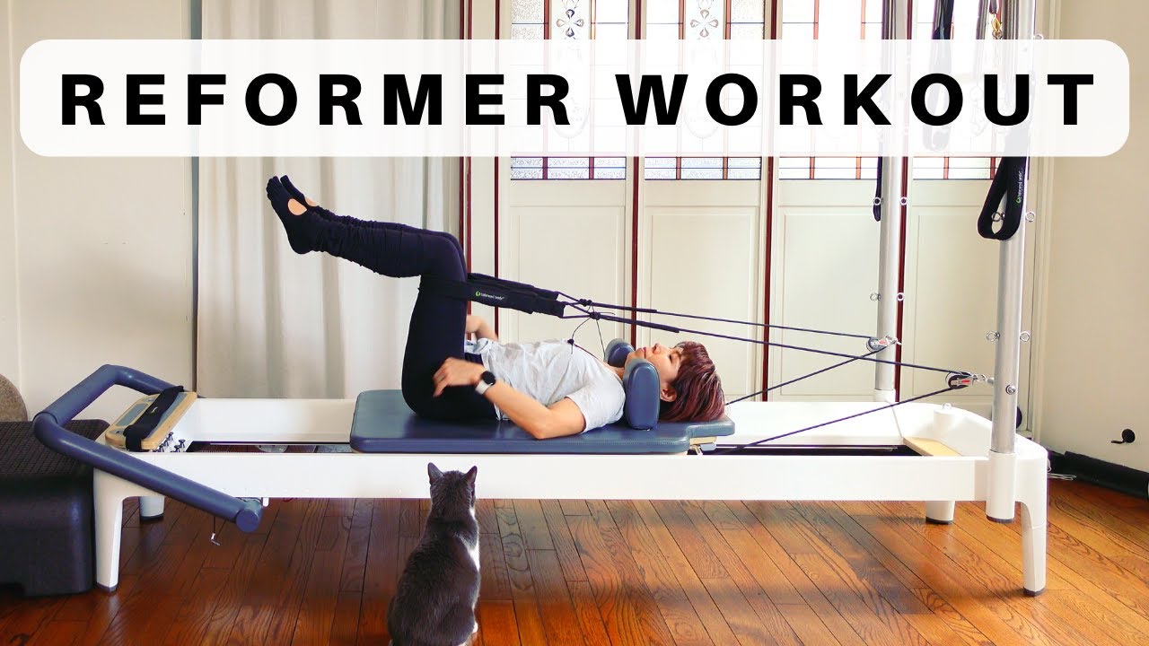 [50min] Intermediate Pilates Reformer Workout/Play with Straps/ Full body program