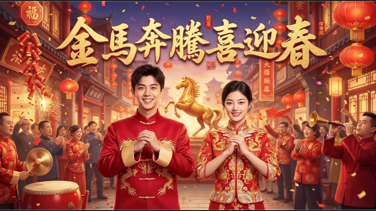 2026 新年新歌 金馬奔騰喜迎春 Official Music Video | 恭喜發財！祝大家身體健康，馬年行大運！春節前每天發佈一首新歌！J的二次方
