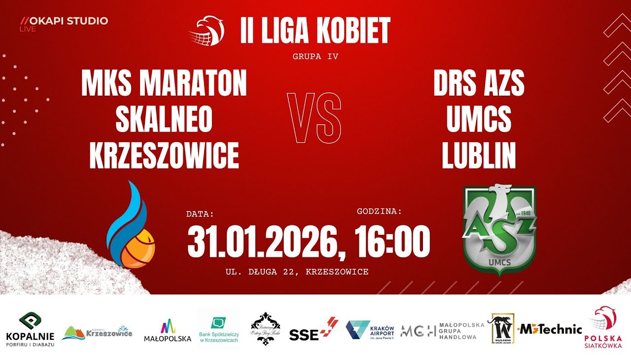MKS Maraton Skalneo Krzeszowice 🆚DRS AZS UMCS Lublin