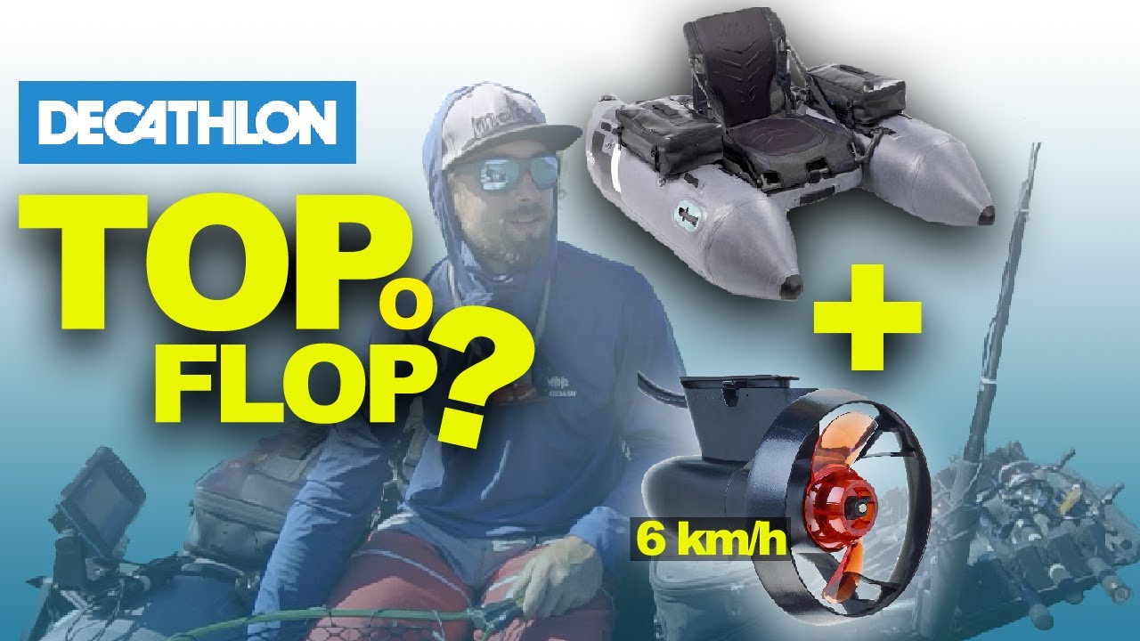 PROVO il NUOVO BELLY BOAT MOTORIZZATO del DECATHLON;  recensione e test FLTB9 + MOTORE