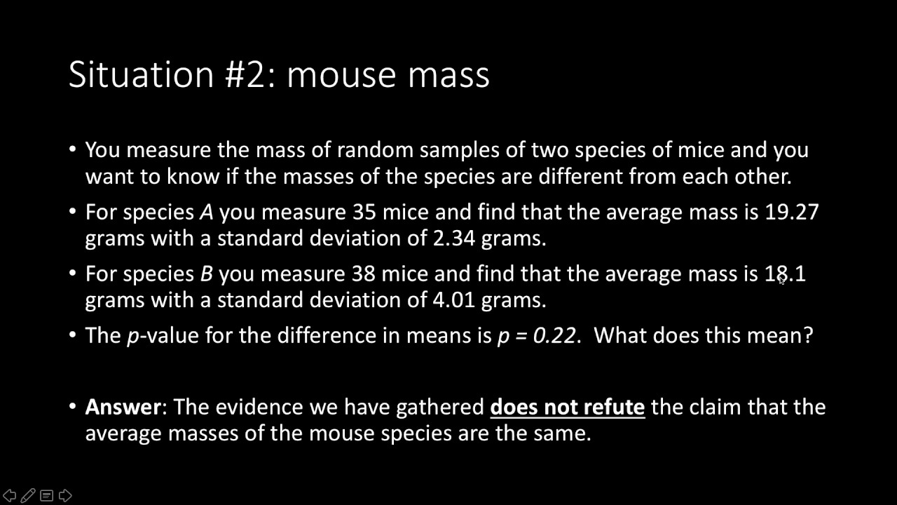 Interpreting A P Value