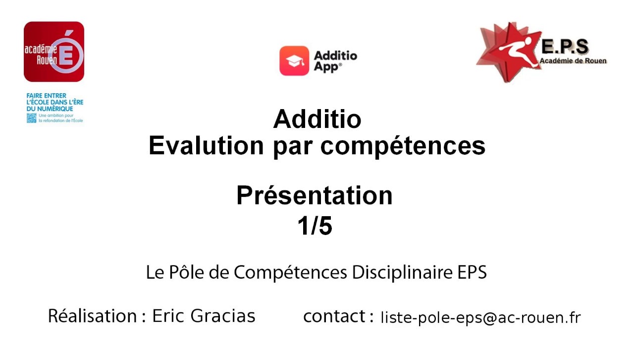 #10 Additio. Evaluer par comp&eacute;tences - 1/5 - Pr&eacute;sentation