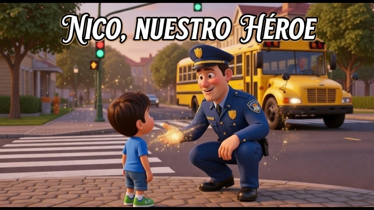 Nico ¡El policía amable de la ciudad! 👮‍♂️ | Un Cuento Infantil sobre Seguridad, Confianza y Valores